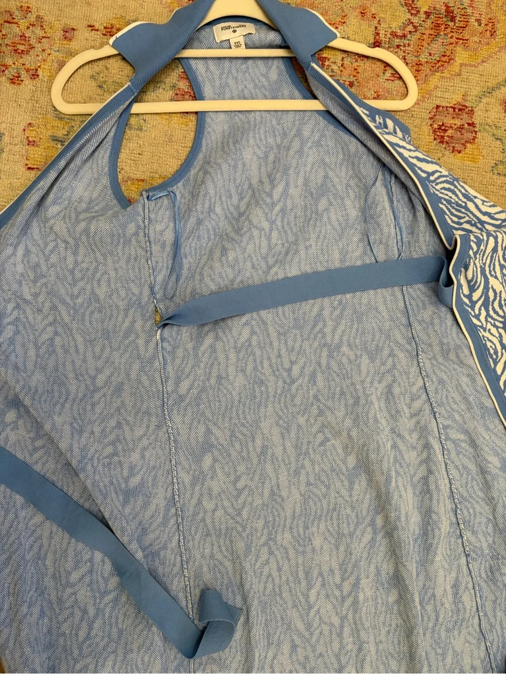 Diane Von Furstenberg Light Blue Knit Top - Picture 6 of 8